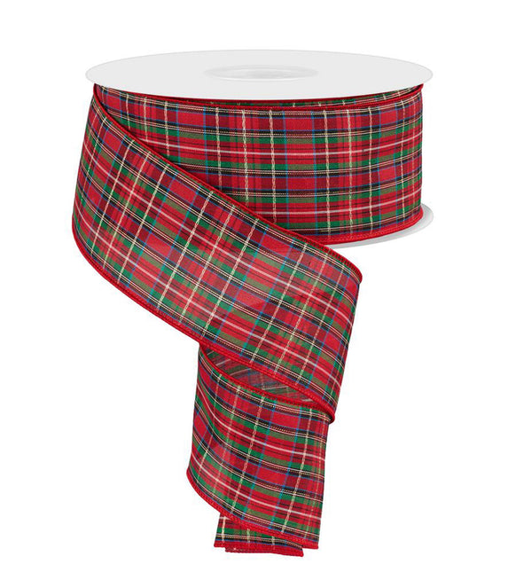 2.5" x 50yd Woven Plaid