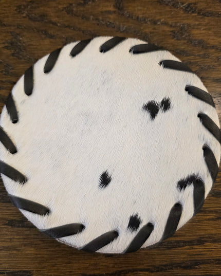 Coaster Round Cow Hide