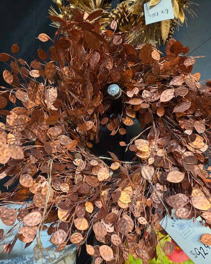Silver Dollar Wreath 28" Copper