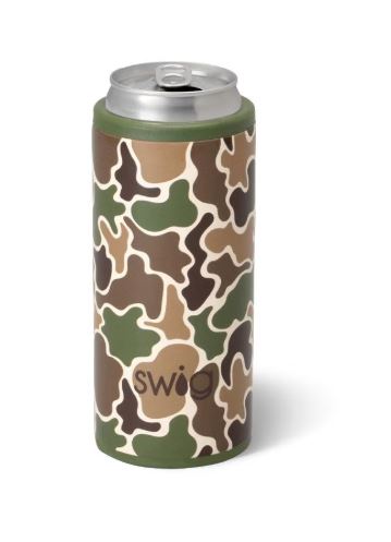Hunting Camo Skinny Can Cooler 12oz