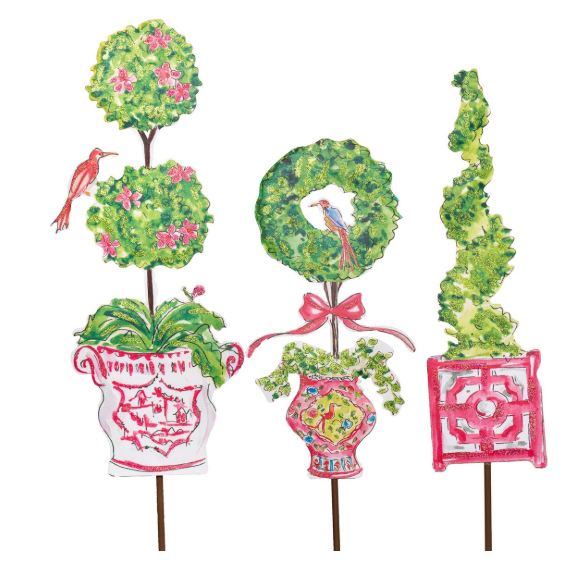 Beck's Pink Boxwood Pots