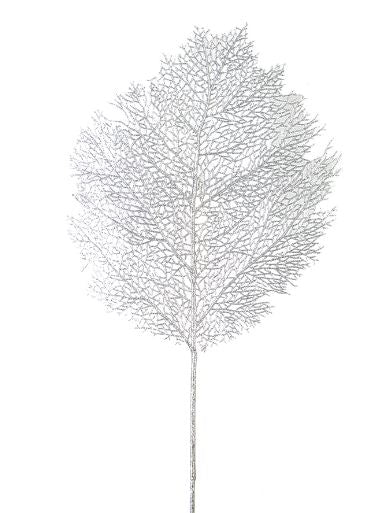 36" Glitter Coral Spray