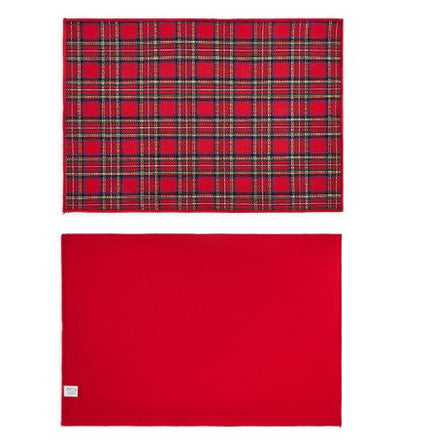 Tartan Traditions Set of 4 Double-Sided Fabric Placemat