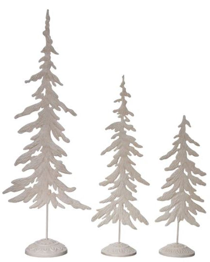 Metal Rustic Snowy Trees