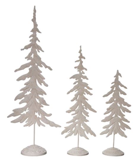 Metal Rustic Snowy Trees