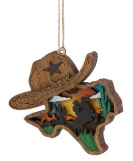 Cowboy Hat or Boot Ornaments