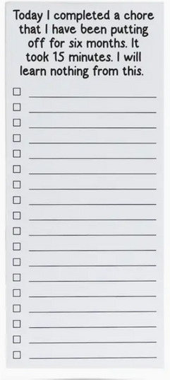 Ellembee Magnetic Notepads - Today I completed a chore