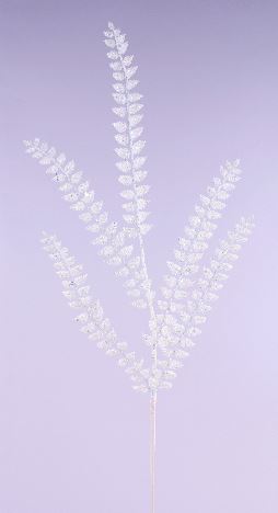 37" Glitter Fern Spray