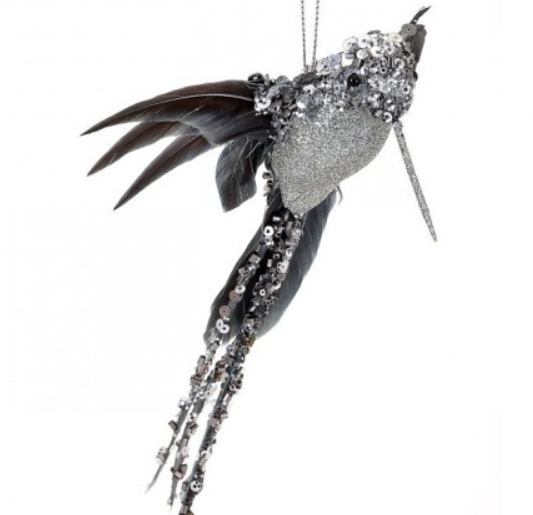 8" Glitter/Sequin/Beaded Hummingbird