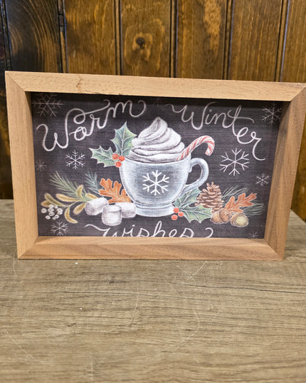 Warm Winter Wishes Sign