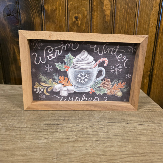 Warm Winter Wishes Sign