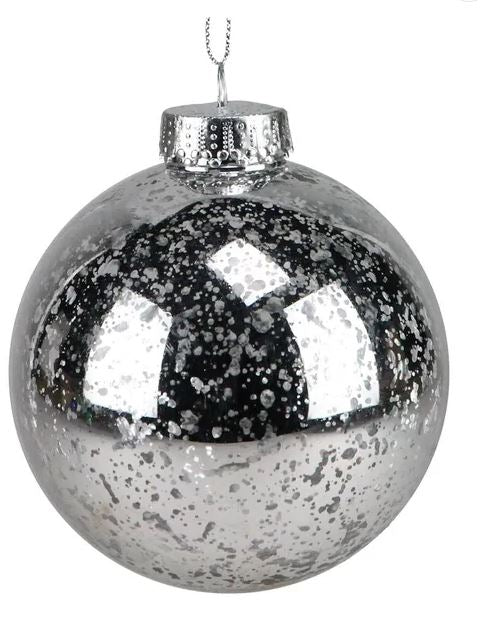 100mm Antique Look Seamless Ball Ornament