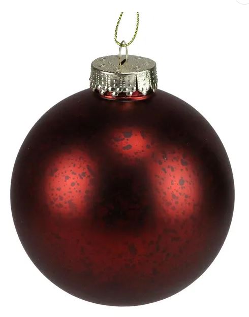 100mm Antique Look Seamless Ball Ornament