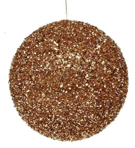 6" Glitter Ball Ornament
