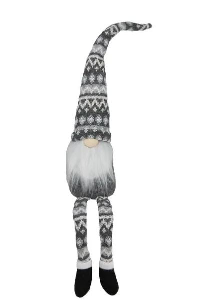 17.5" Knitted Fabric Sitting Gnome