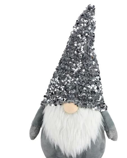 12.25" Sequin/Fabric Gnome