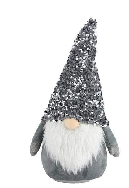 12.25" Sequin/Fabric Gnome