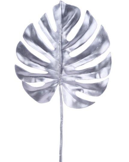 28"L Silver Split Leaf Philodendron