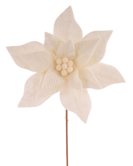 11"Dia x 20"L Felt Poinsettia Stem
