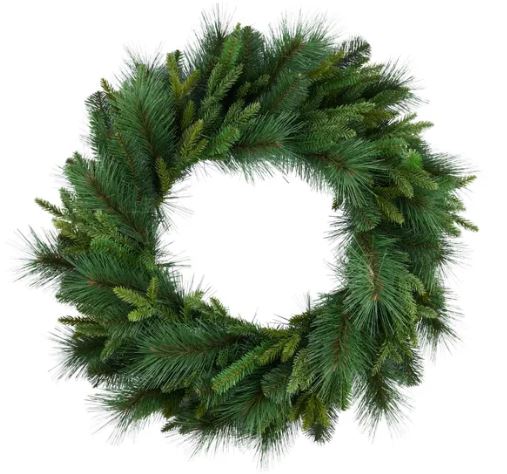 30" Mixed Pine Wreath w/ UV Protection