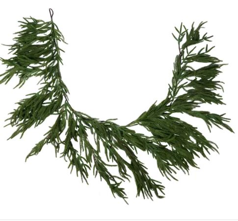 6' Mixed Ming Pine Mantel Garland