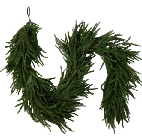 6' Mixed Ming Pine Deluxe Garland