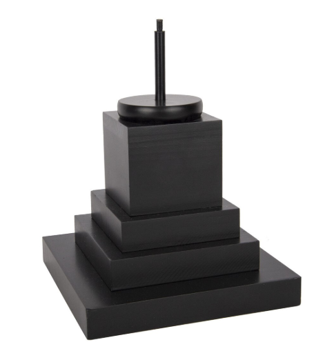 Black Wood Display Pole Short